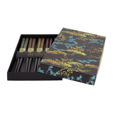 Black Blue Chopstick Set 5 pair at Tokyo Design Studio (picture 5 of 5)