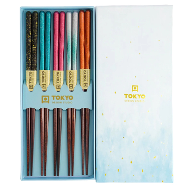 Blaue Cloud  5 Paar Essstäbchen bei Tokyo Design Studio (Bild 2 von 4)