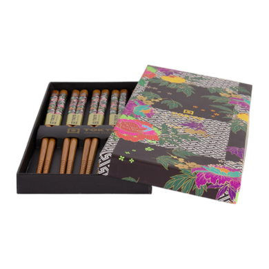 Würfel schwarz weiß 5 Paar Essstäbchen bei Tokyo Design Studio (Bild 5 von 5)