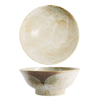 Yukishino White/Brown Noodle Bowl  at Tokyo Design Studio (picture 5 of 6)