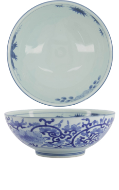 Mixed Bowls Aizome Karakusa Ramen Schale bei Tokyo Design Studio (Bild 1 von 7)