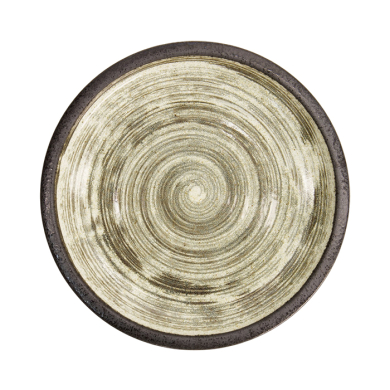 Schwarz/Weiß Asashio Großer Runder Teller bei Tokyo Design Studio (Bild 3 von 6)