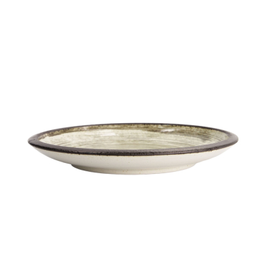 Schwarz/Weiß Asashio Großer Runder Teller bei Tokyo Design Studio (Bild 4 von 6)