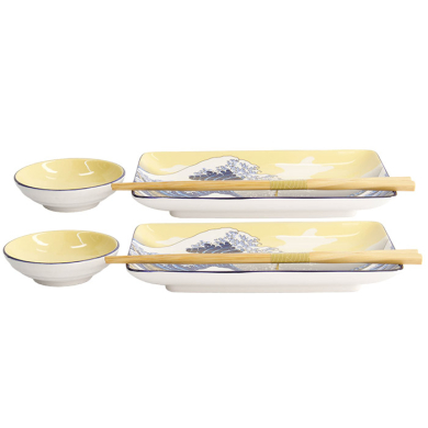 Kawaii Hokusai Sushi Plate Giftset at Tokyo Design Studio (picture 3 of 6)