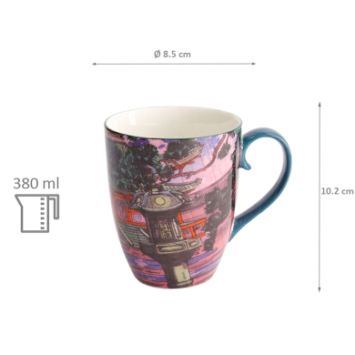 Ø8.5x10.2cm 380ml  Kawaii Temple Mug W/Giftbox at Tokyo Design Studio (picture 6 of 6)