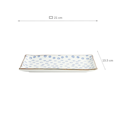 Japan Flower Mizu Eckiger Teller bei Tokyo Design Studio (Bild 6 von 6)