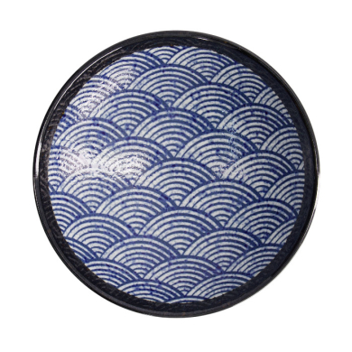 TDS, Schale in Geschenkbox, Aisai Seigaiha, Ø 24.5 x 8 cm, Art.-Nr. 22514