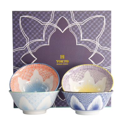 TDS, Bowls Giftset, 4-piece set, Mixed Bowls, Ø 14.8x6.8 cm, Item No. 22565