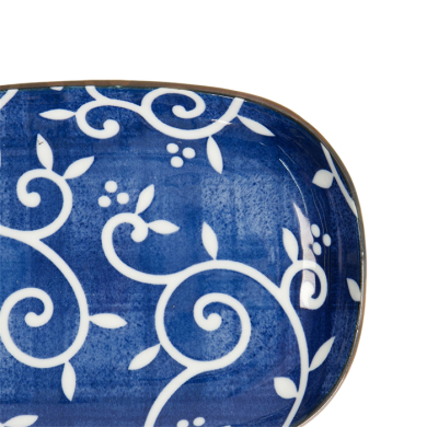 Tokyo Blue Karakusa Oblong  Plate at Tokyo Design Studio (picture 5 of 6)