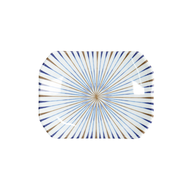 TDS, Rechteckiger Teller, Melamine Tokusa, 15,8x11,5x2,3cm, Art.-Nr. 33276