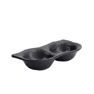 TDS, Saucenschale, Melamine Iwate Black, 2Stk, 19,2x9,4x3,6cm 110ml, Art.-Nr. 33288