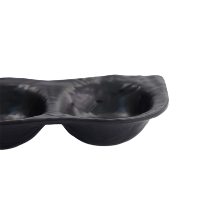 TDS, Saucenschale, Melamine Iwate Black, 2Stk, 19,2x9,4x3,6cm 110ml, Art.-Nr. 33288