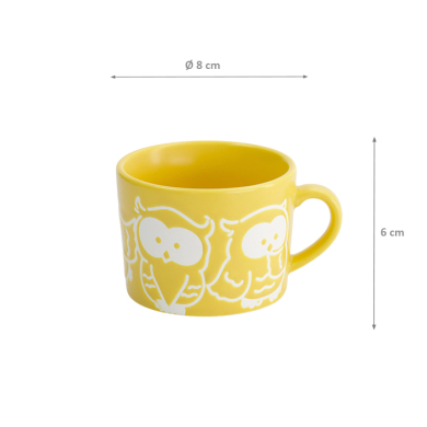 TDS, Mug Giftset, 4-piece set, Kawaii Animals, Ø 8 x 6cm, Item No. 33396