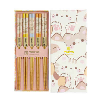 Blau Lotus 5 Paar Essstäbchen bei Tokyo Design Studio (Bild 2 von 4)