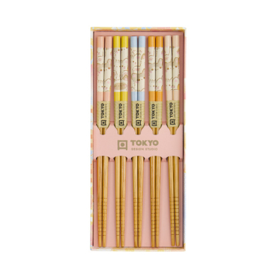 Blau Lotus 5 Paar Essstäbchen bei Tokyo Design Studio (Bild 4 von 4)