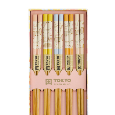 TDS, 5 Paar Essstäbchen Geschenkset, Kawaii Cats , Art.-Nr. 33452