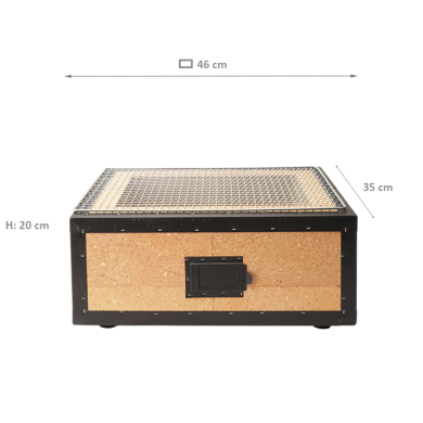 TDS, Konro Grill Diatomite, Kitchenware, 46x35x20 cm, Item No. 33460