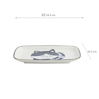 Blue Sakura Rectangular Plate at Tokyo Design Studio (picture 6 of 6)