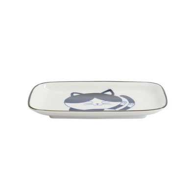 Blue Sakura Rectangular Plate at Tokyo Design Studio (picture 2 of 6)