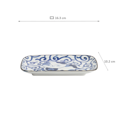 Blue Sakura Rectangular Plate at Tokyo Design Studio (picture 6 of 6)