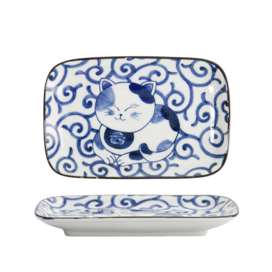 Blue Sakura Rectangular Plate at Tokyo Design Studio (picture 1 of 6)