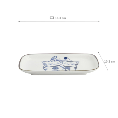 Blue Sakura Rectangular Plate at Tokyo Design Studio (picture 6 of 6)