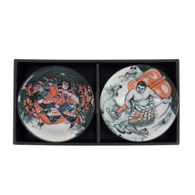 TDS, Tayo Bowl Giftset with chopsticks, Asakusa, 2-piece set, Ø 14.8x7cm 550ml, Item No. 33605