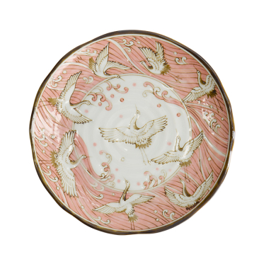 TDS, Teller, Mixed Bowls, Crane, Rosa, Ø 16,5x2cm, Art Nr. 33712