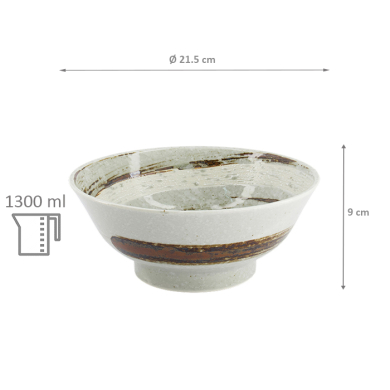 TDS, Ramen Schale, Masamura Naruto, Ø 21,5x9cm 1300ml - Art Nr. 33842