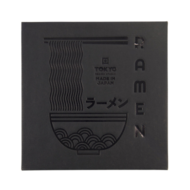 TDS, Ramen Schale Geschenkset, 6-tlg., Masamura Naruto, Braun, Ø 21,5x9cm 1300ml, Art.-Nr. 33901