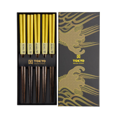 TDS, 5 Paar Essstäbchen, Kitchenware, 22,5 cm, Art.-Nr. 4496