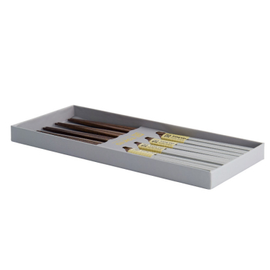 TDS, 5 Paar Essstäbchen, Platinum, 22,5 cm, Art.-Nr. 4497