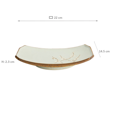 Soshun Matte Angled Plate at Tokyo Design Studio (picture 6 of 6)