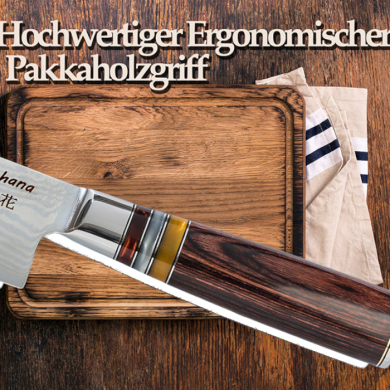 Nakiri Messer mit 3 Acrylringen (Gemüsemesser) bei Tokyo Design Studio (Bild 6 von 7)