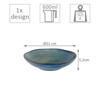 Cobalt Blue Pasta Plate at Tokyo Design Studio (picture 5 of 5)