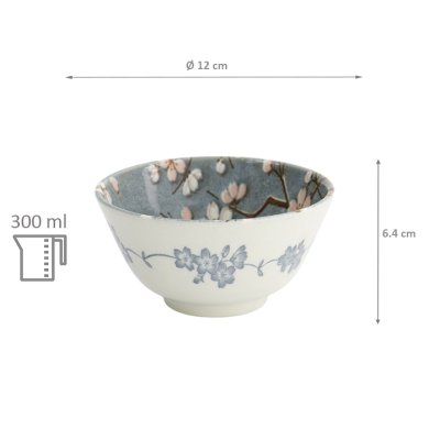 TDS, Schale, Fujisakura, Grau, Ø 12x6,4 cm, 300ml, Art.-Nr. 33346