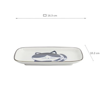 Blue Sakura Rechteckiger Teller bei Tokyo Design Studio (Bild 6 von 6)