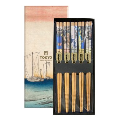 Art.-Nr. 4135 FZ Essstäbchen 5 Paar bei Tokyo Design Studio 