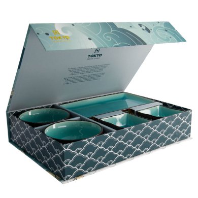 TDS, Sushi Set, Glassy Turquoise, 8-tlg., Art.-Nr. 8154