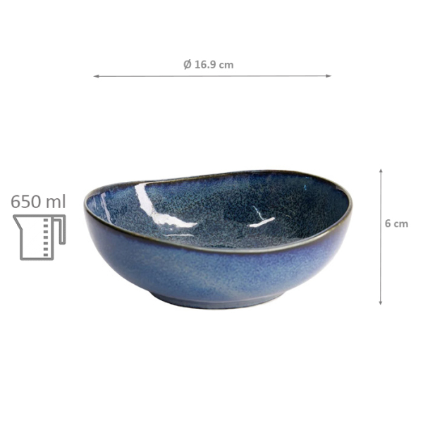 Cobalt Blue Oval Bowl at Tokyo Design Studio (picture 5 of 5)