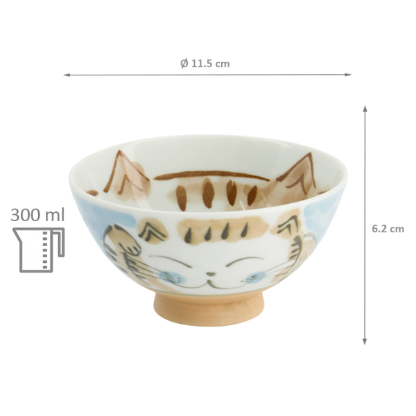 Fuku Cat Neko Reis Schale bei Tokyo Design Studio (Bild 5 von 5)