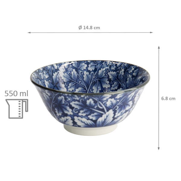 Hana Blue Mixed Bowls Bowl at Tokyo Design Studio (picture 6 of 6)