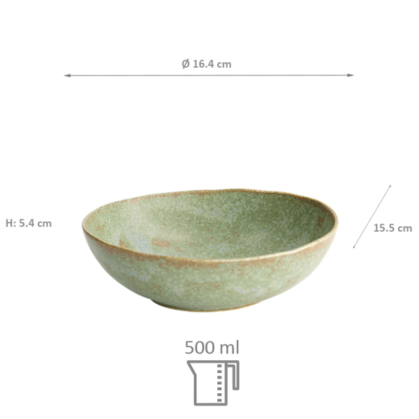 TDS, Bowl, Vert Sauge, Ø 17 x 15,3 cm, Item No. 16775