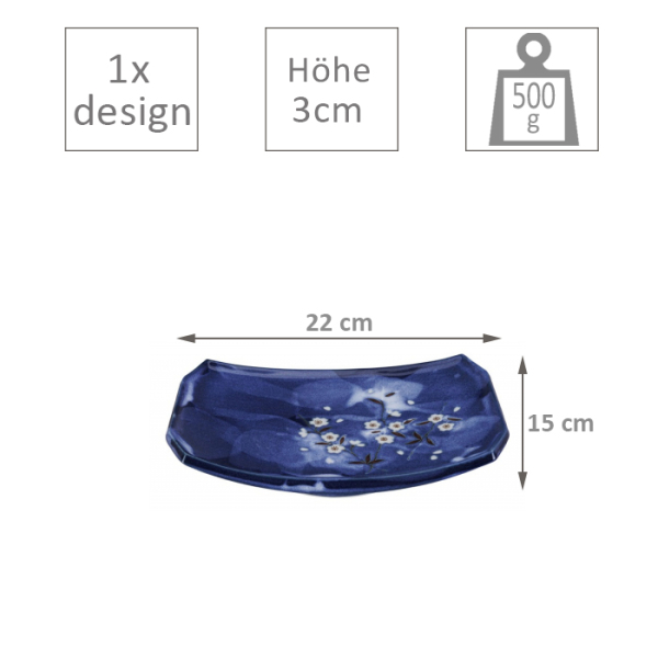 Blue Sakura Teller bei Tokyo Design Studio (Bild 5 von 5)