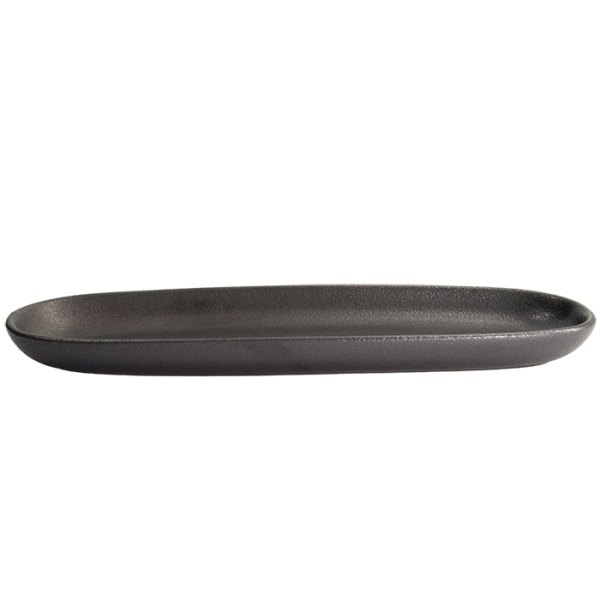 40.5x12.7x3.5cm Yuzu Black Oval Plate at Tokyo Design Studio (picture 2 of 7)