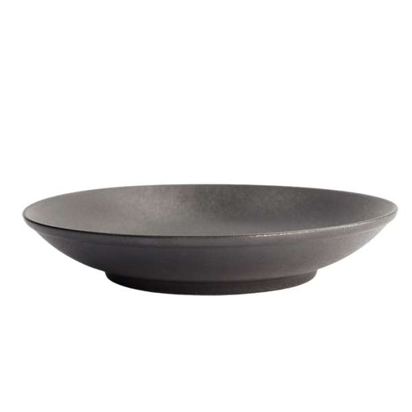 Yuzu Schwarz Tiefe Reisplatte Ø 25.2x4.7cm  Teller bei Tokyo Design Studio (Bild 4 von 6)