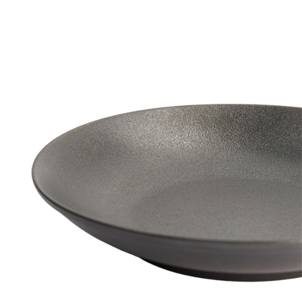 Yuzu Schwarz Tiefe Reisplatte Ø 25.2x4.7cm  Teller bei Tokyo Design Studio (Bild 5 von 6)