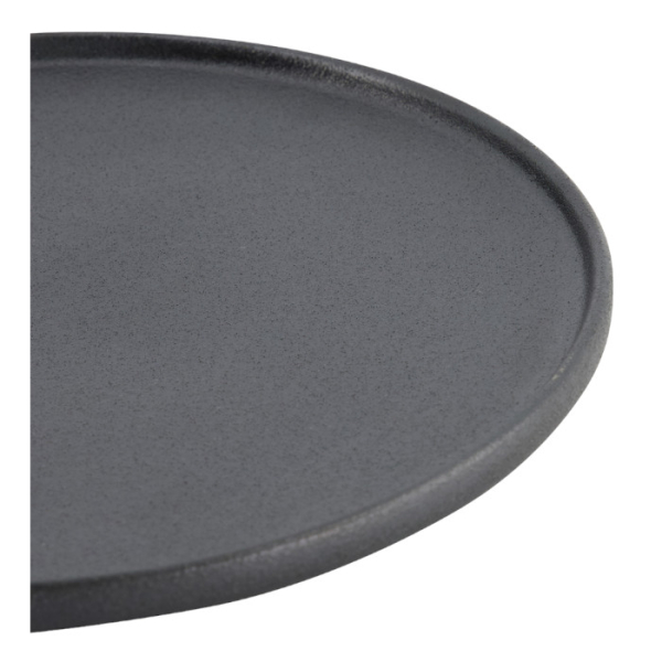 Ø 20.6x2.4cm Yuzu Black Round Plate with Rim  at Tokyo Design Studio (picture 6 of 7)