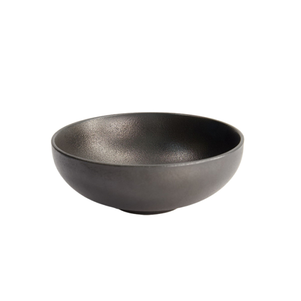Ø 16x5.9cm 630ml Yuzu Black Round Bowl at Tokyo Design Studio (picture 2 of 6)