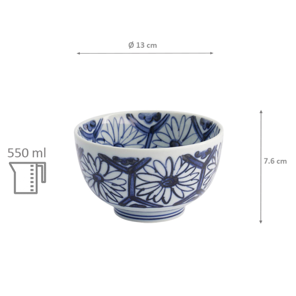 TDS, Schale, Mixed Bowls, Kiko Kikumon, Ø 13x7,6cm 550ml- Art. Nr. 20920